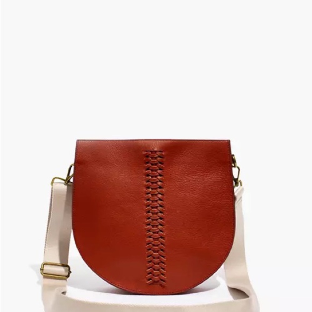 The Transport Saddlebag: Whipstitch Edition | Madewell | Faded rust
